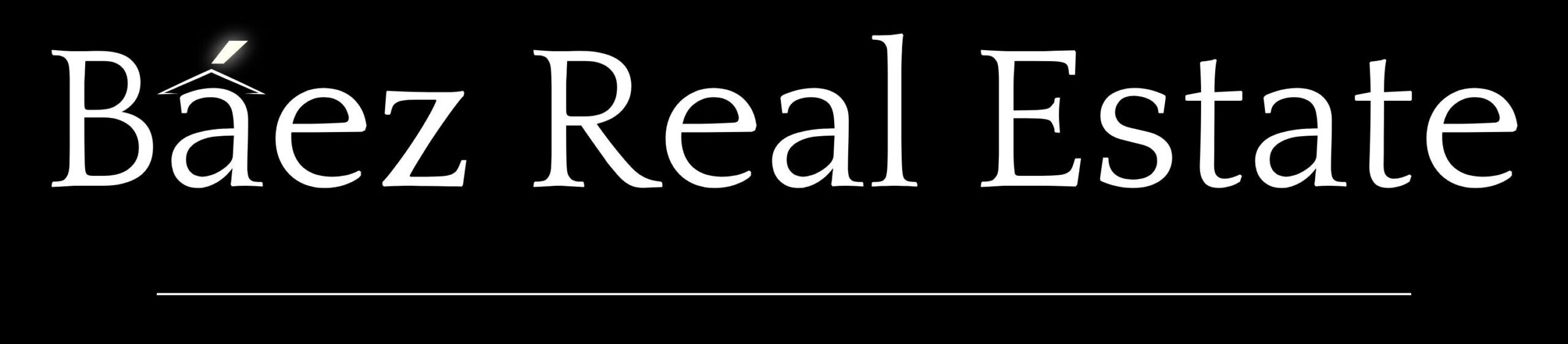 Copy of Black Back White Front Baez Real Estate Banner (3000 x 3000 px) - 1